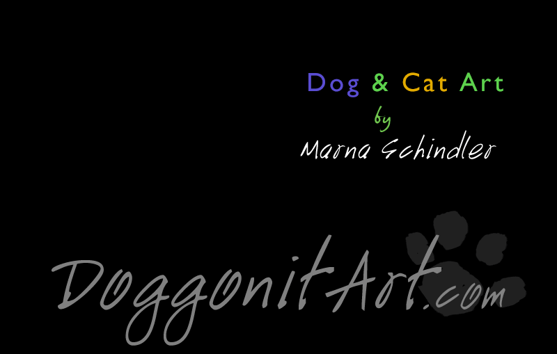 DoggonitArt! Custom Pet Portraits by San Diego artist Marna Schindler