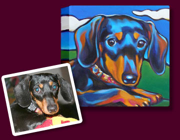 Doggonit Art: Pet Portraits by San Diego artist Marna Schindler