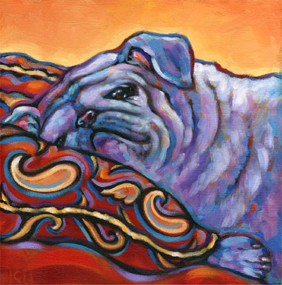 Pj the Pug Pet Portrait, San Diego, CA