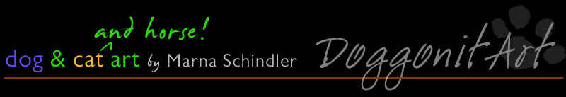 Dog and Cat Art by Marna Schindler