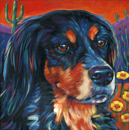 Maggie from AZ pet portrait