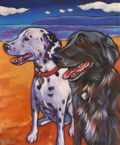 Sabina and Nelson pet portrait, July 2008