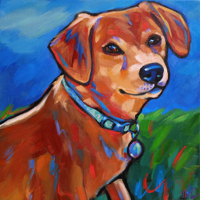 dog pet portrait of Scout, from San Diego, CA