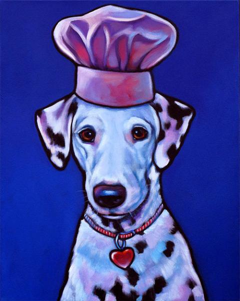 Memorial painting of Amelia, Dalmatian from Phnoenix, Arizona by Marna Schindler