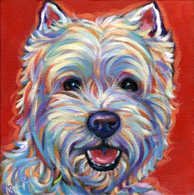 Crackers Westie Pet Portrait
